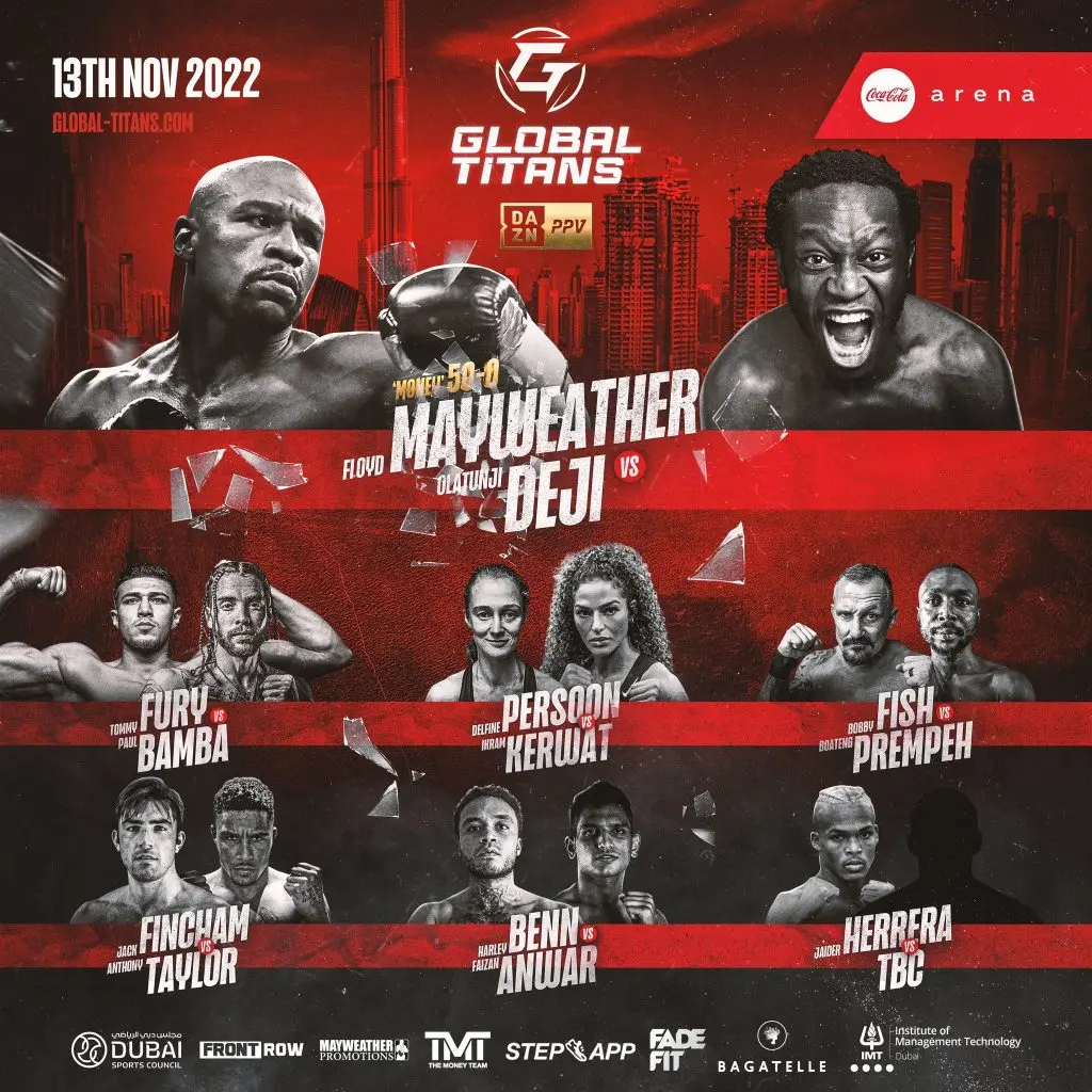 Deji Mayweather fight card