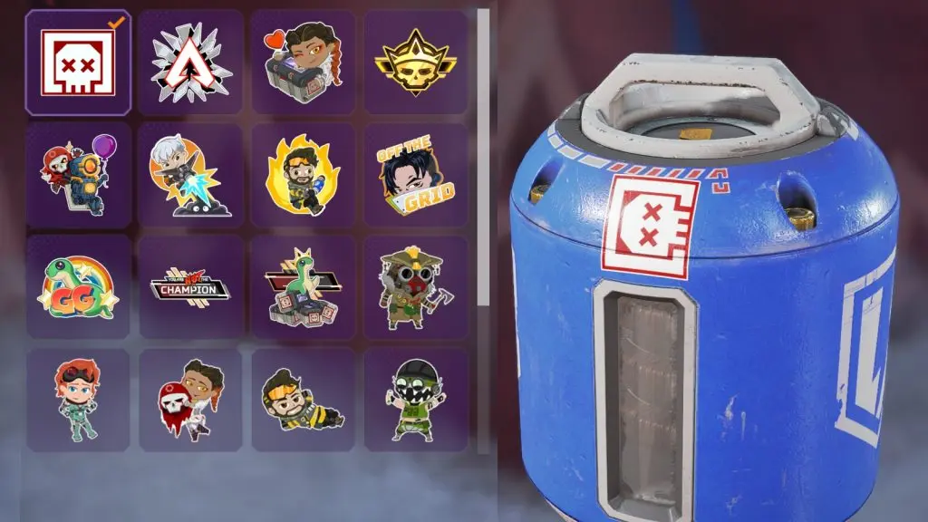 stickers in apex legends