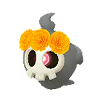 Duskull wearing a cempasuchil crown