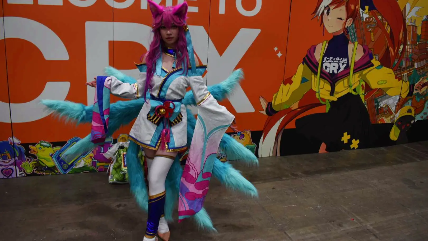 Ahri cosplayer at CRX AUS 2022