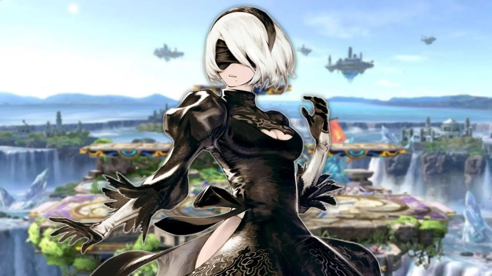 nier automata smash bros header