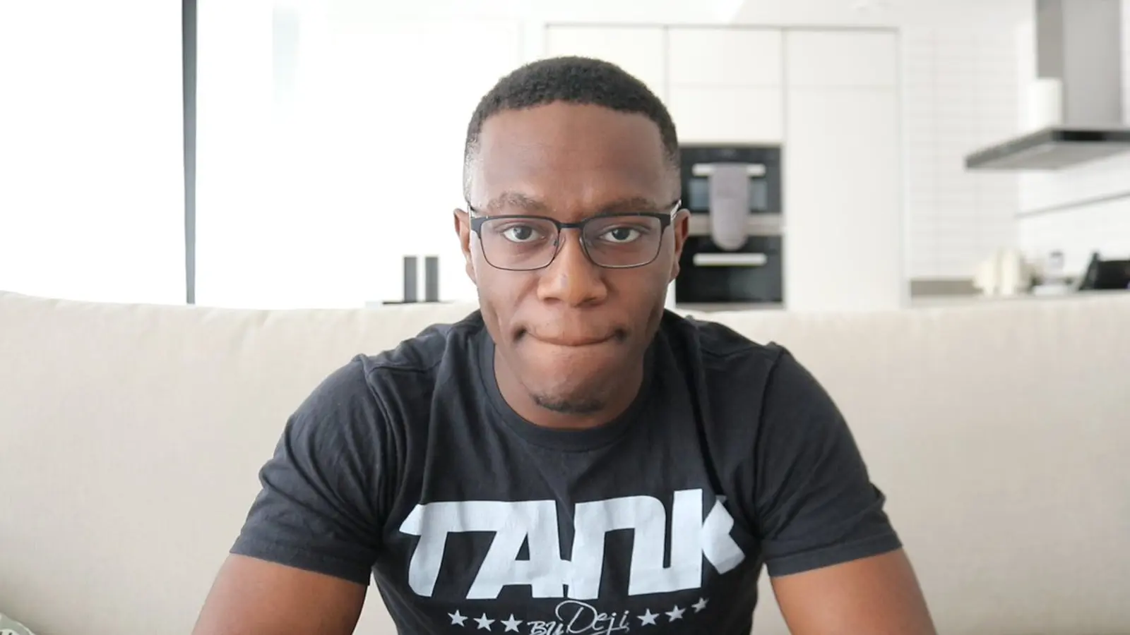 Deji addressing the camera.