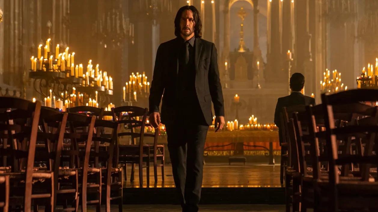 Keanu Reeves in John Wick 4.