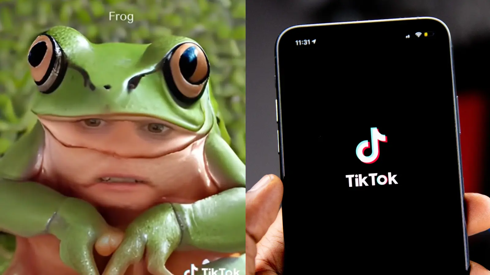 TikToker using the AI face filter