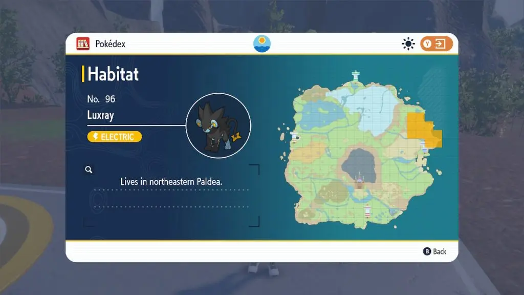 luxray locations pokemon scarlet and violet