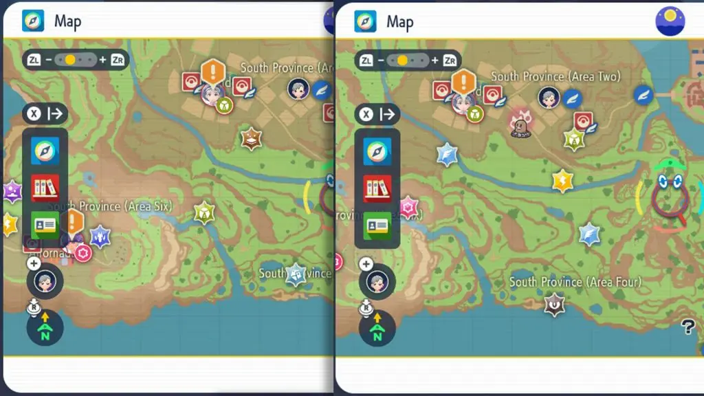 maps side by side