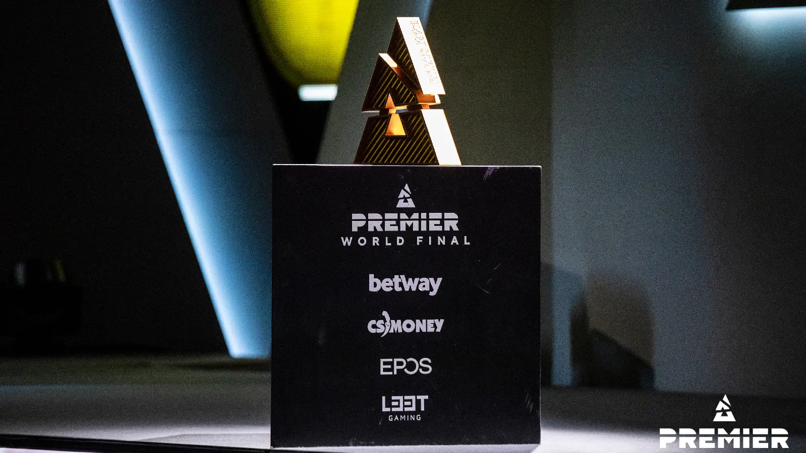 BLAST Premier World Final 2021 trophy for CSGO