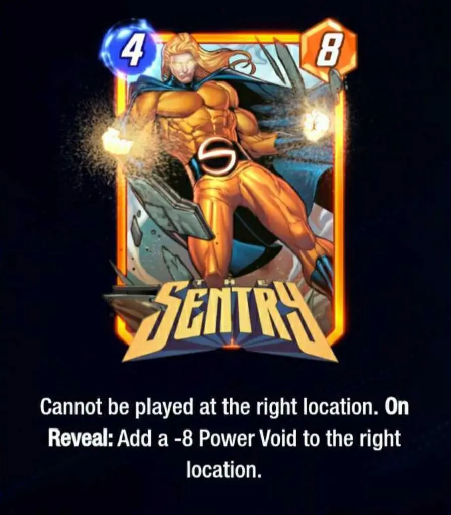 Sentry card in Marvel Snap