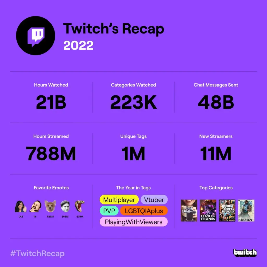 Twitch viewer recap