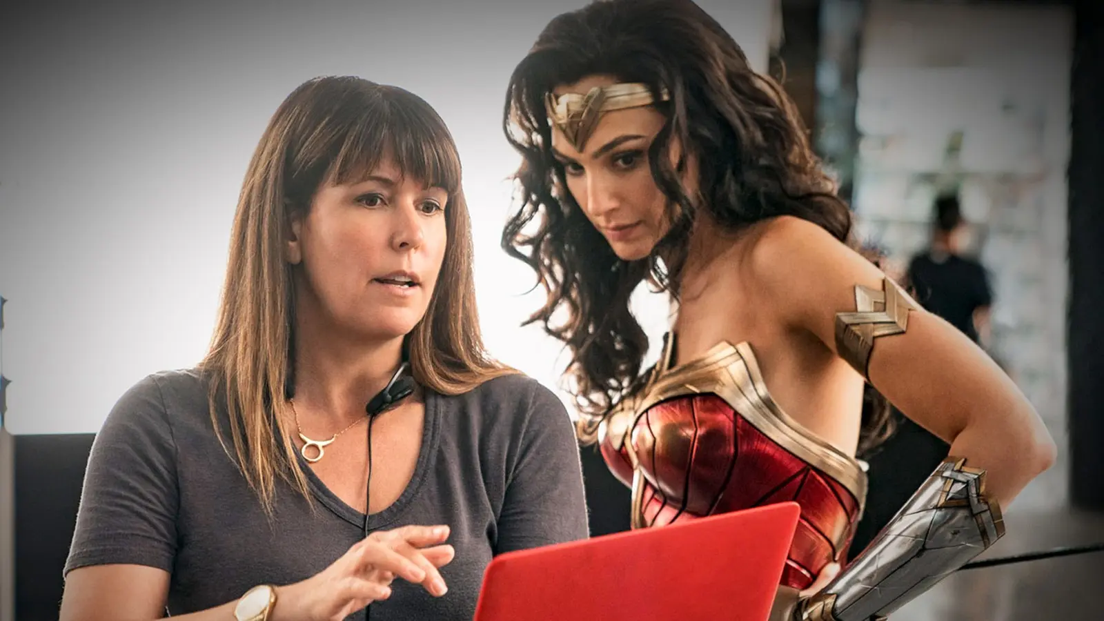 Patty Jenkins and Gal Gadot as Wonder Woman