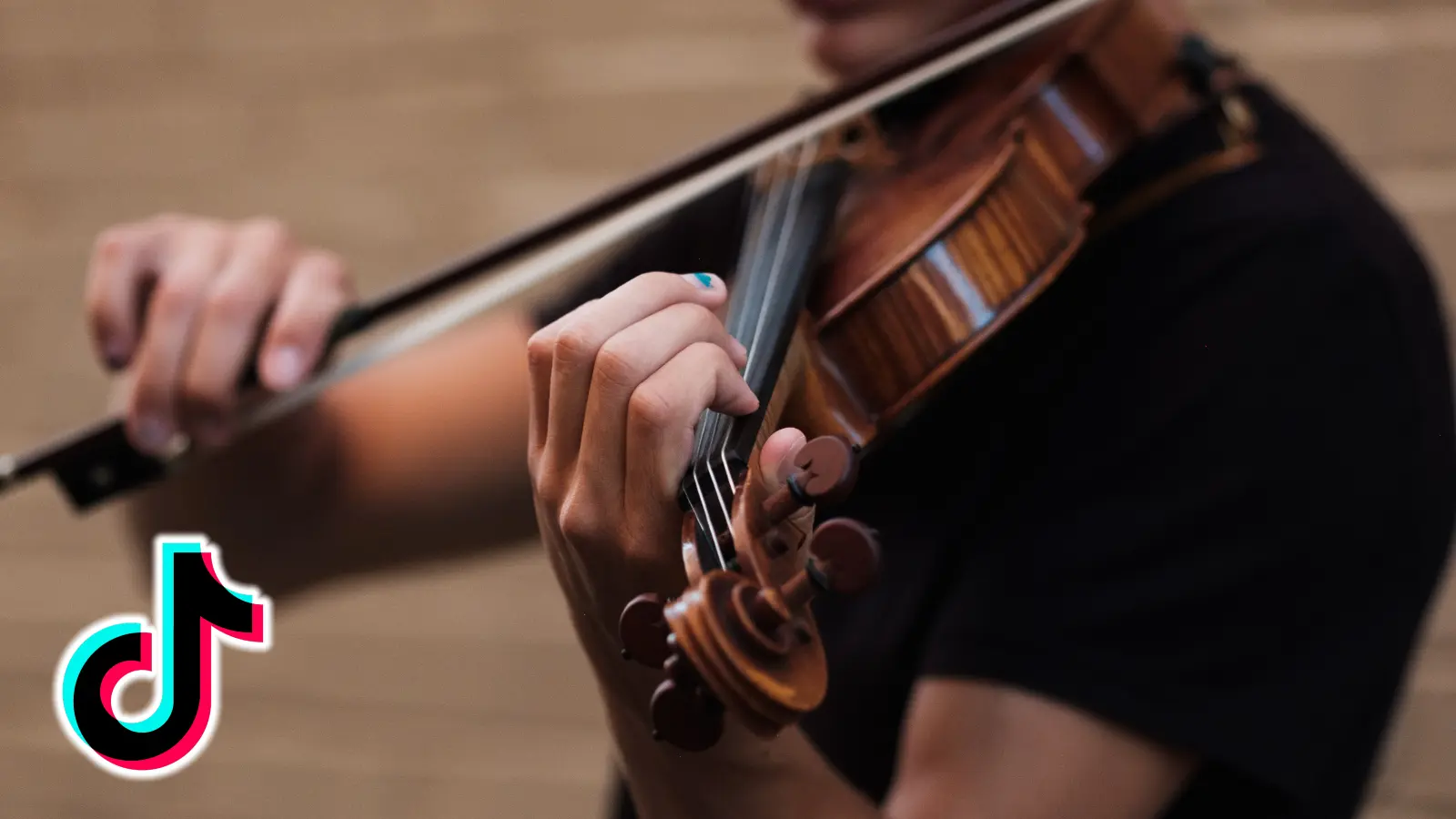 Person playing a violin