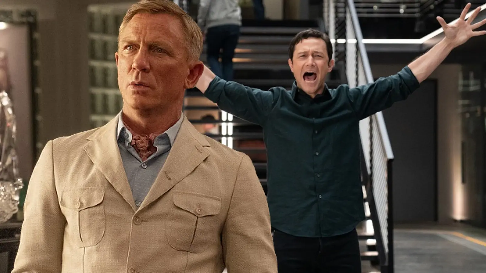 Daniel Craig in Glass Onion and Joseph Gordon-Levitt in Super Pumped