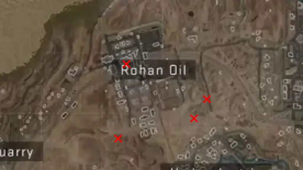 Rohan Oil Cache location