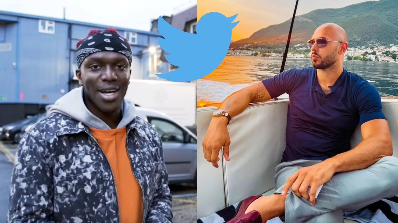 KSI and Andrew Tate twitter