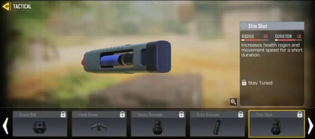 CoD Mobile Stim Shot