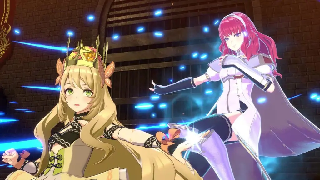 Fire Emblem Engage screenshot showing a character using Celine's Engage ability