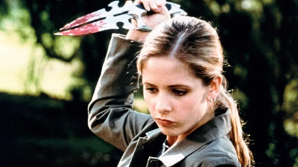 Sarah Michelle Gellar in Buddy the Vampire Slayer.