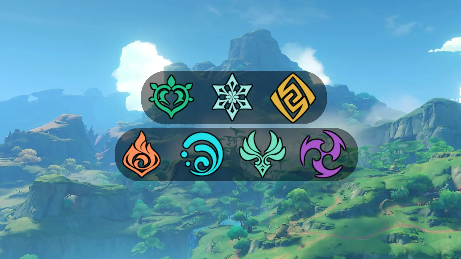 Genshin Impact element icons