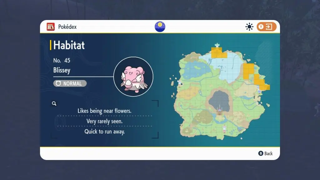 pokemon scarlet violet blissey locations