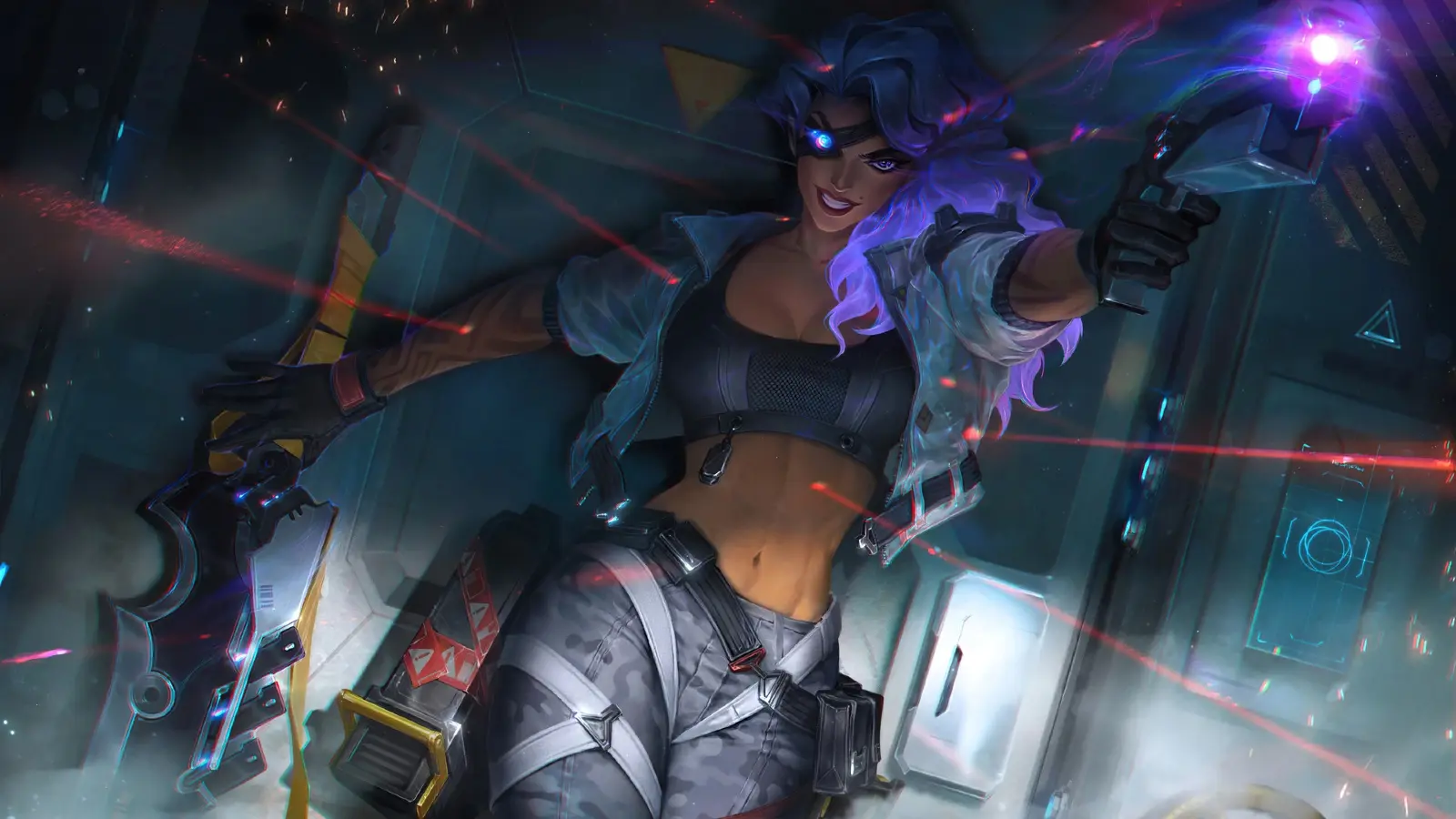 league of legends psyops samira skin splash art