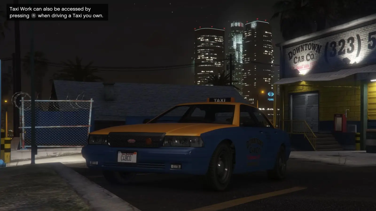 GTA online taxi cab