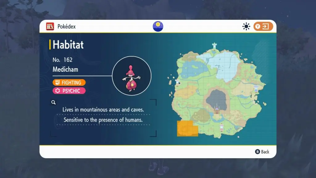 pokemon scarlet violet medicham locations