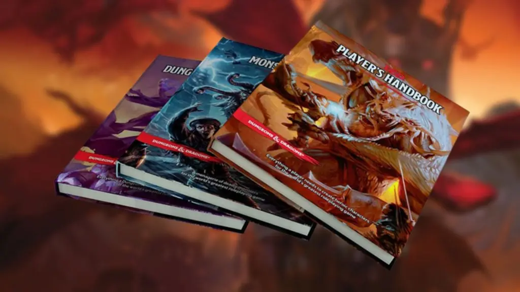 Dungeons and Dragons rulebooks