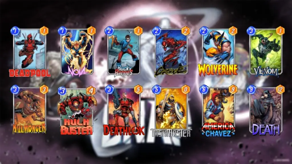 Marvel Snap Taskmaster Deck