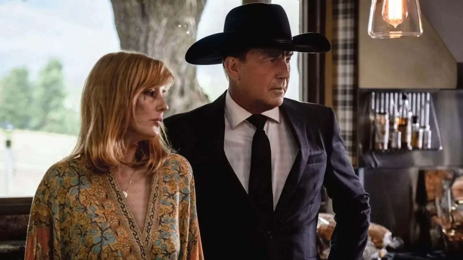 Kevin Costner and Kelly Reilly in Yellowstone