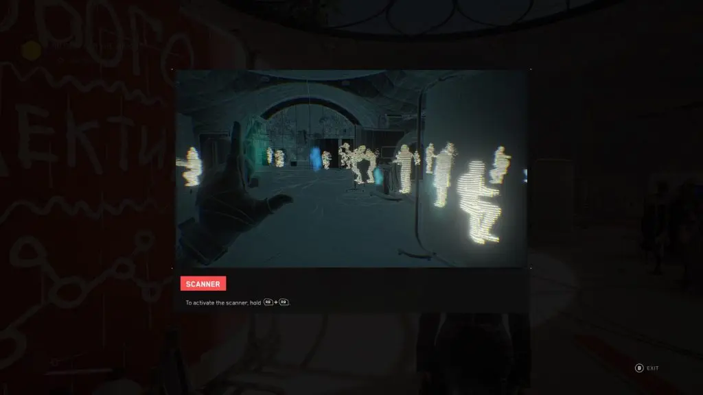 scanner tutorial screen in atomic heart