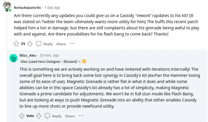 ow2 cassidy rework plans