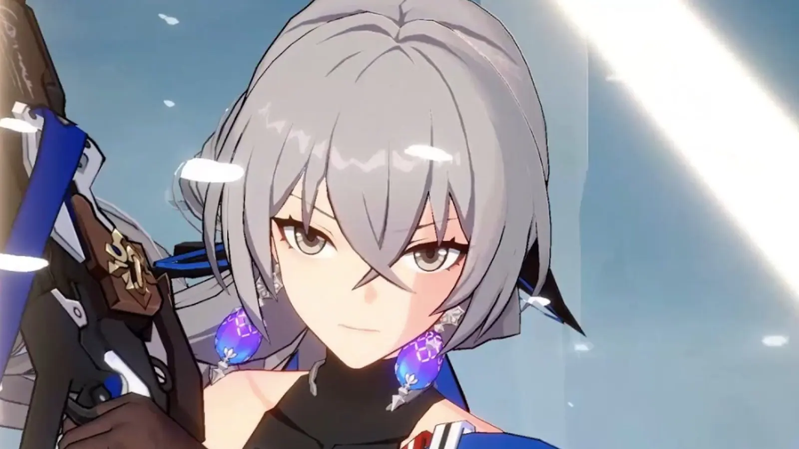 A screenshot of Bronya from Honkai Star Rail.