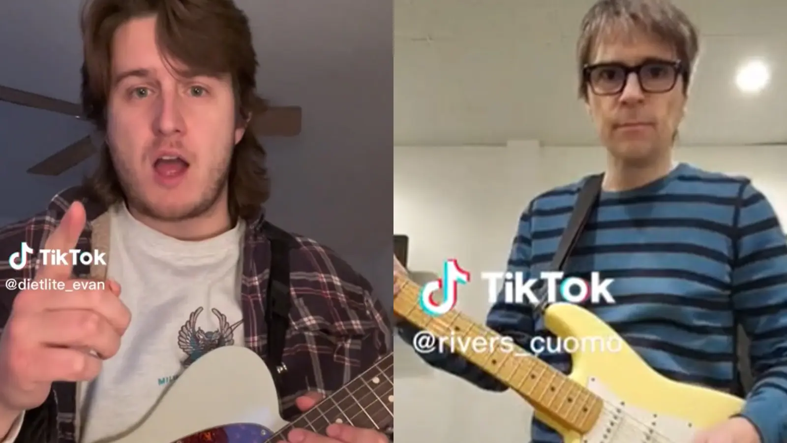 TikToker dietlite_evan Weezer Rivers Cuomo