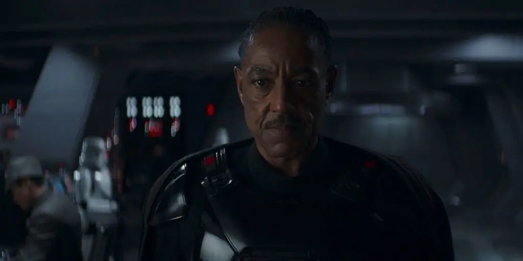 Giancarlo Esposito as Moff Gideon, who'll return in The Mandalorian Season 3