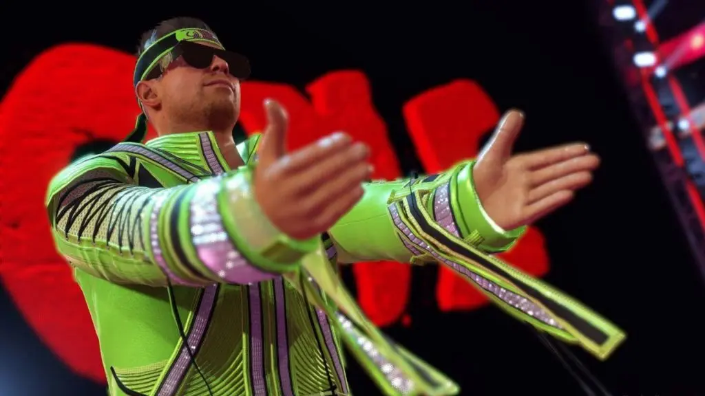 the miz doing entrance in wwe 2k23