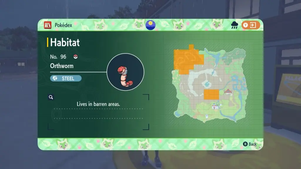 pokemon scarlet violet orthworm dlc locations