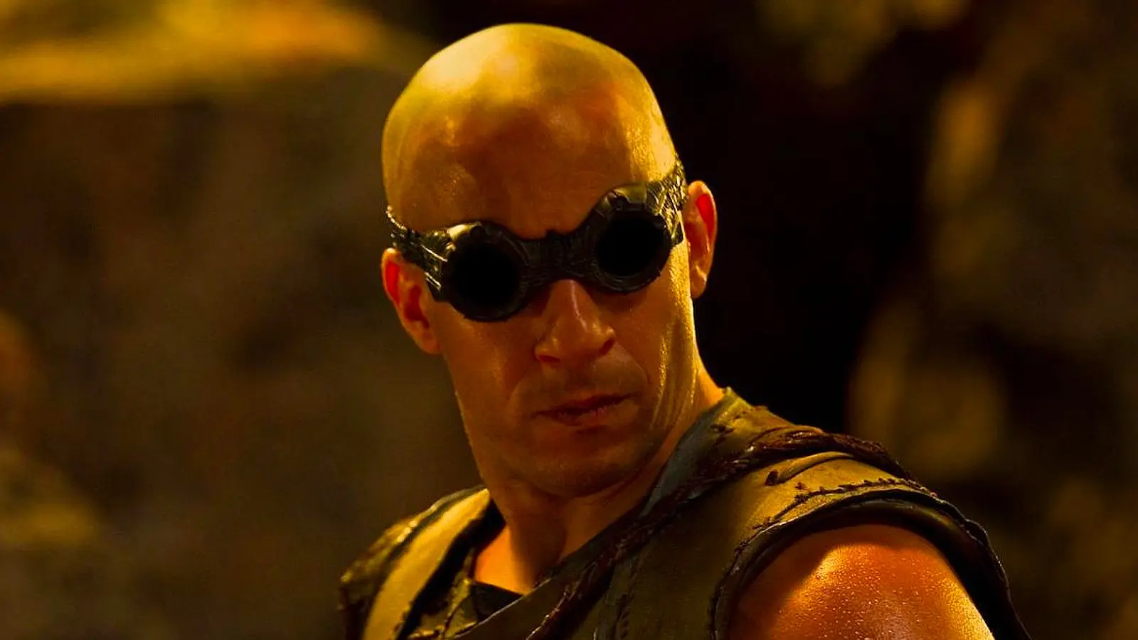 Vin Diesel as Riddick in the Riddick movies