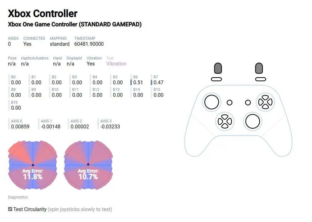 Gamepad tester clutch gladiate hyperx