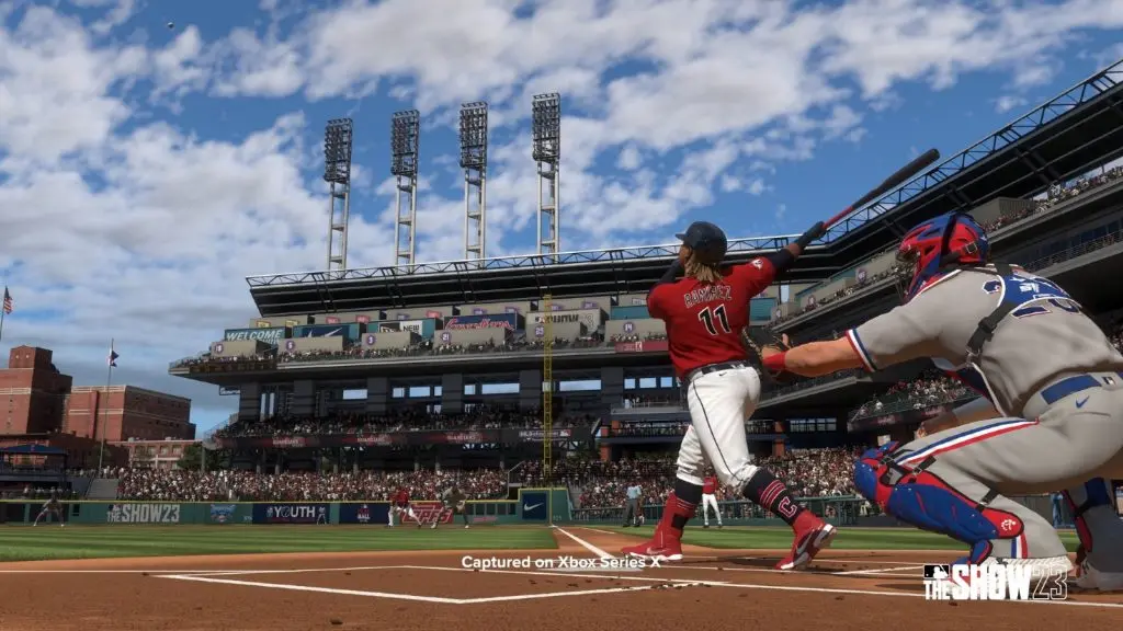 Jose Ramirez in MLB The Show 23.