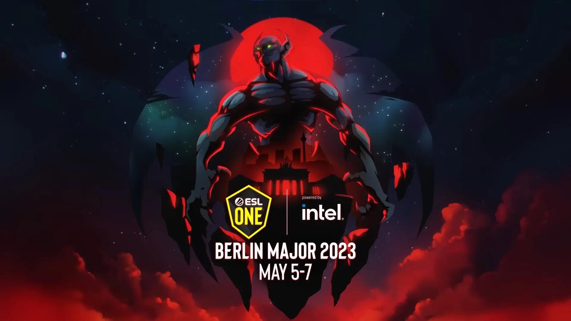 cover art for the 2023 Dota 2 Berlin Major.