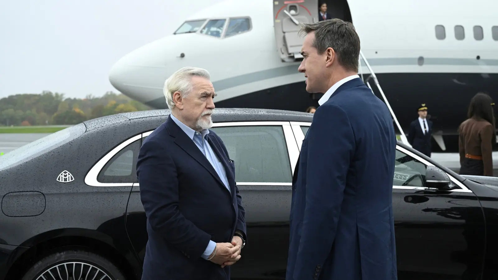 A still from Succession Season 4 Episode 3