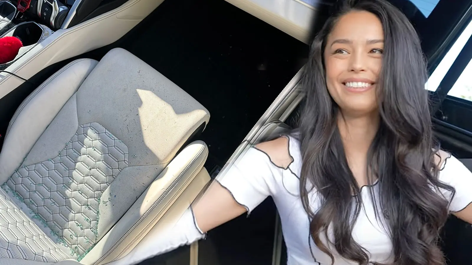 Valkyrae sat in Lamborghini Urus