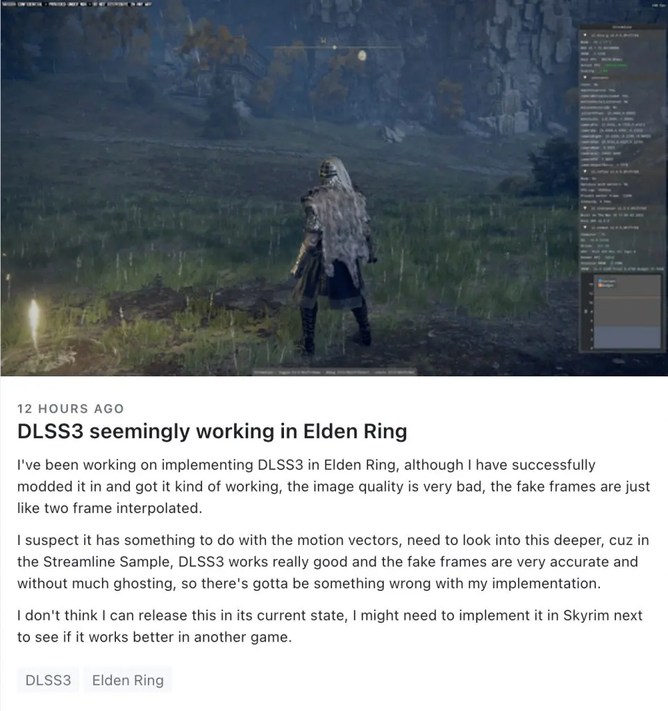 Elden Ring post on Patreon