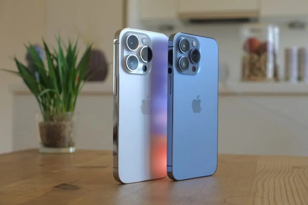 A couple of iPhones