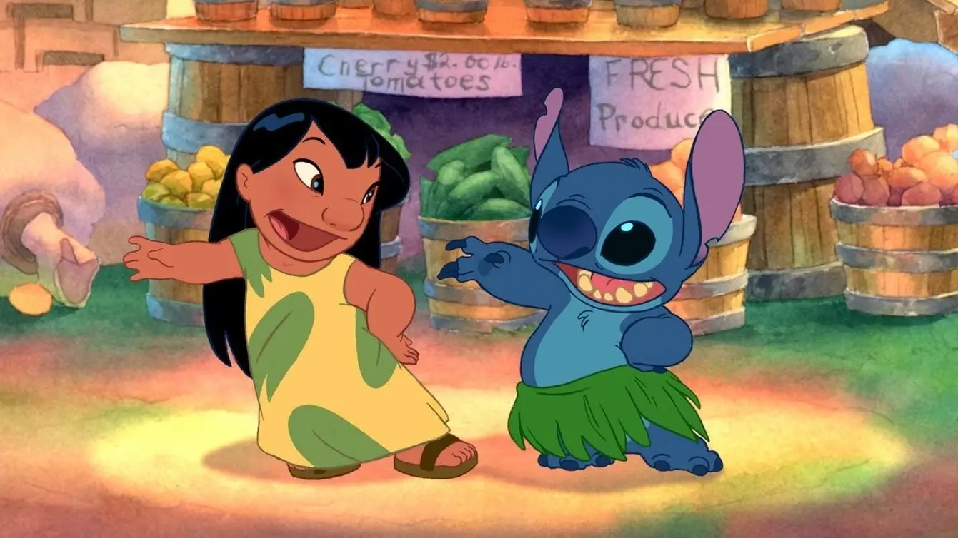 A still from the original Lilo & Stitch.