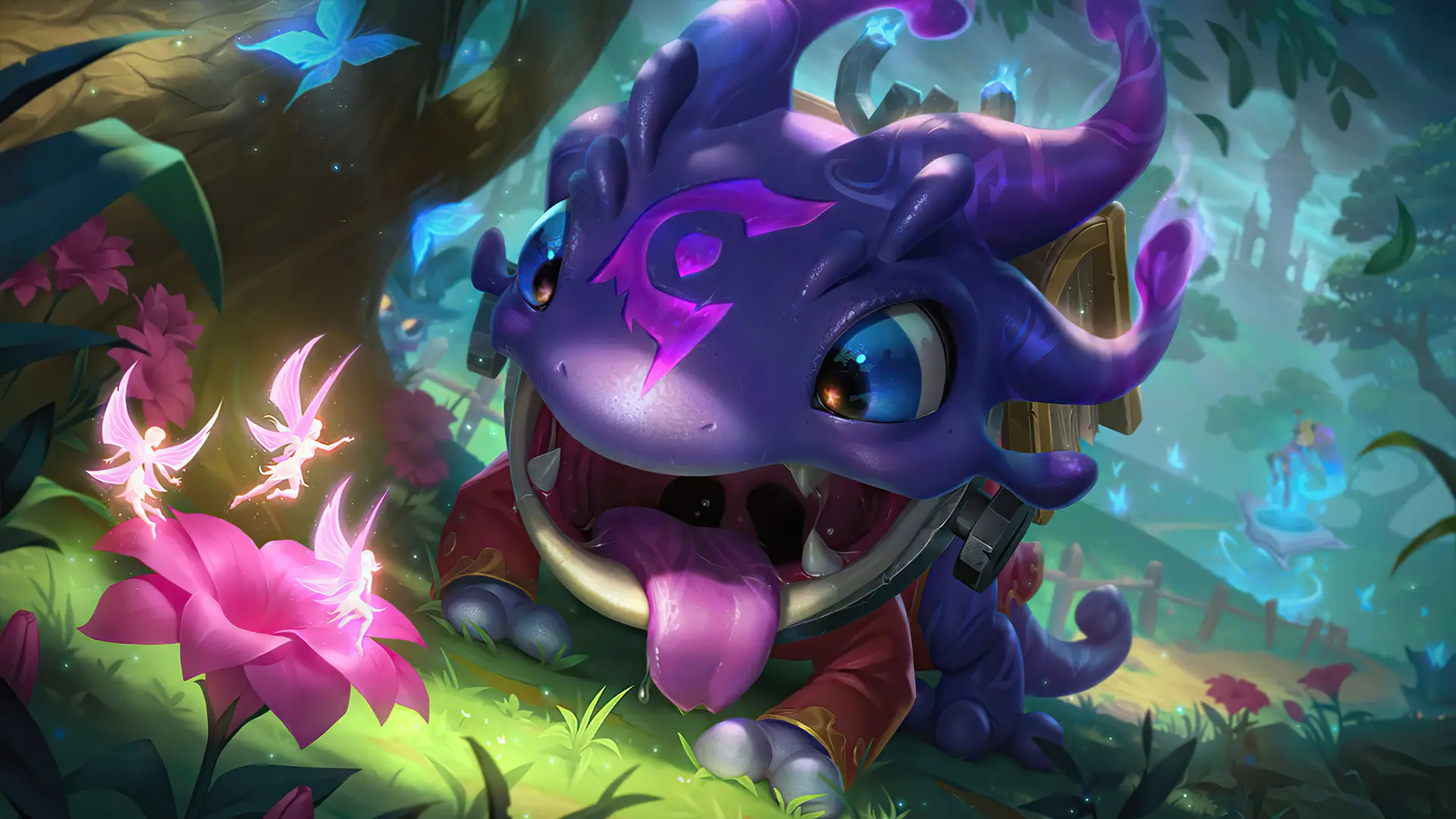 Arcanist Kog'Maw skin splash art