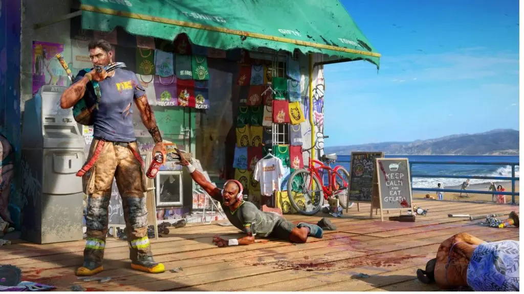 ryan posing in dead island 2 art