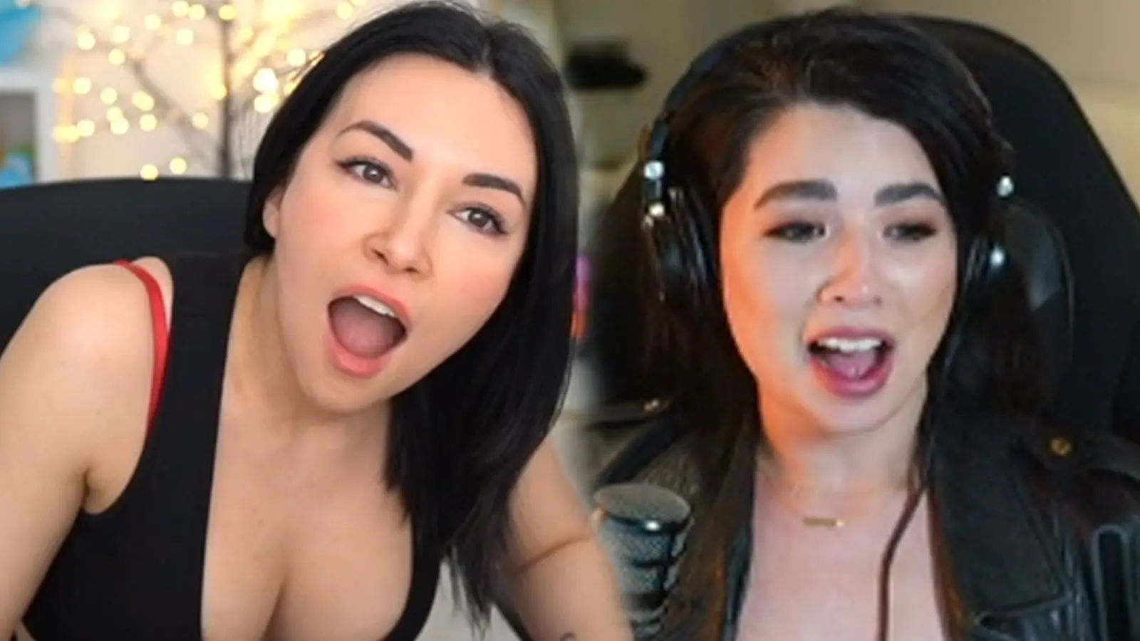 Twitch streamers Alinity and Carolinekwan