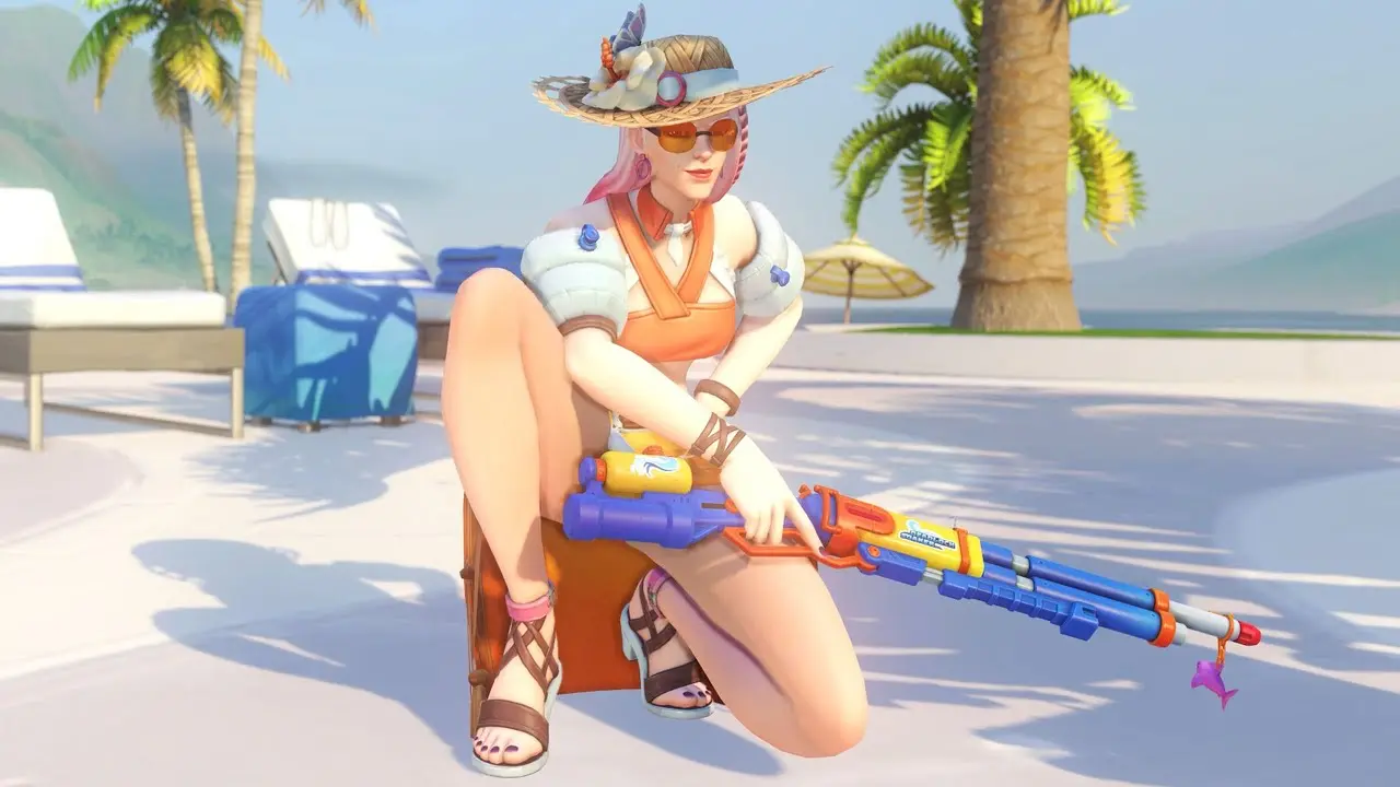 Ashe Poolside Skin in overwatch