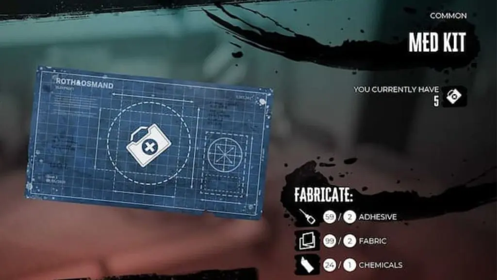 med kit blueprint in dead island 2